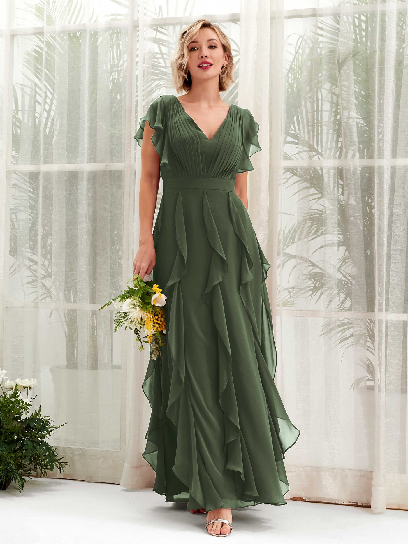olive bridesmaid dresses